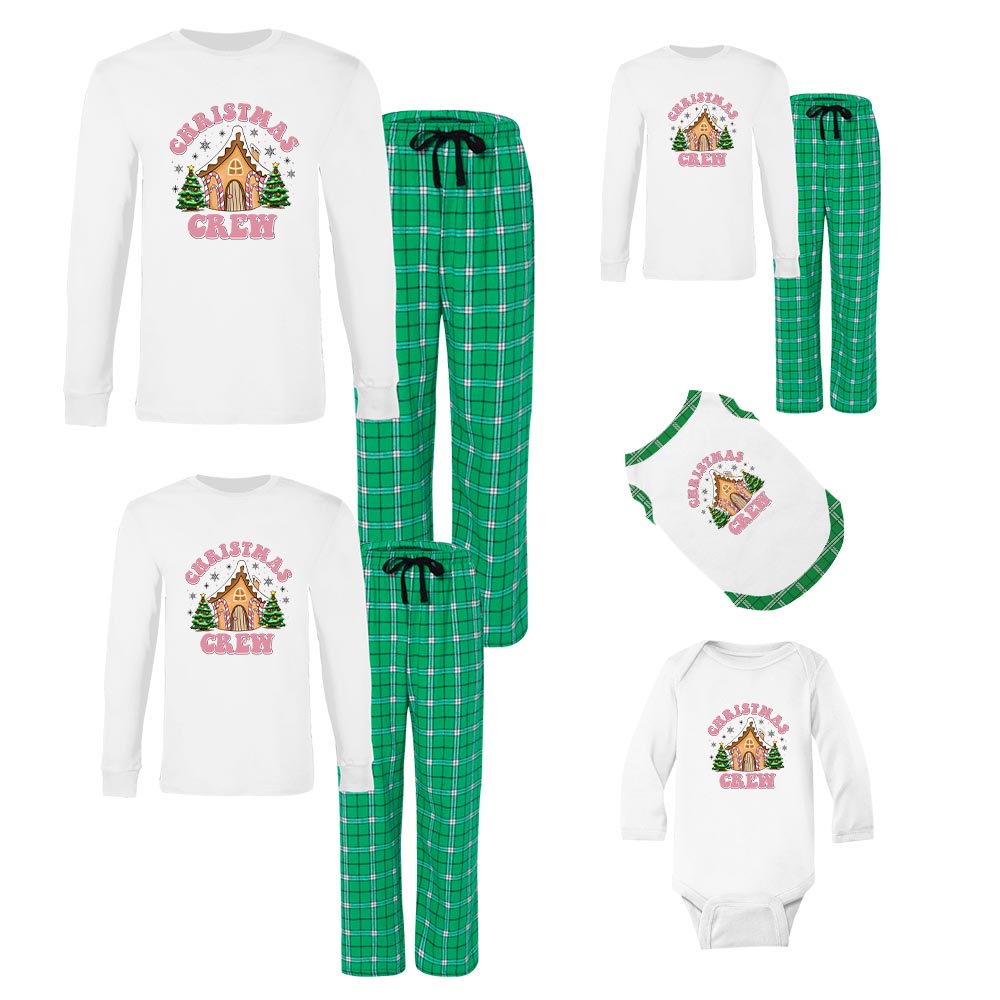 Gingerbread House Matching Pjs Christmas Crew Cotton Gingerbread House Matching Pjs Christmas Crew Cotton