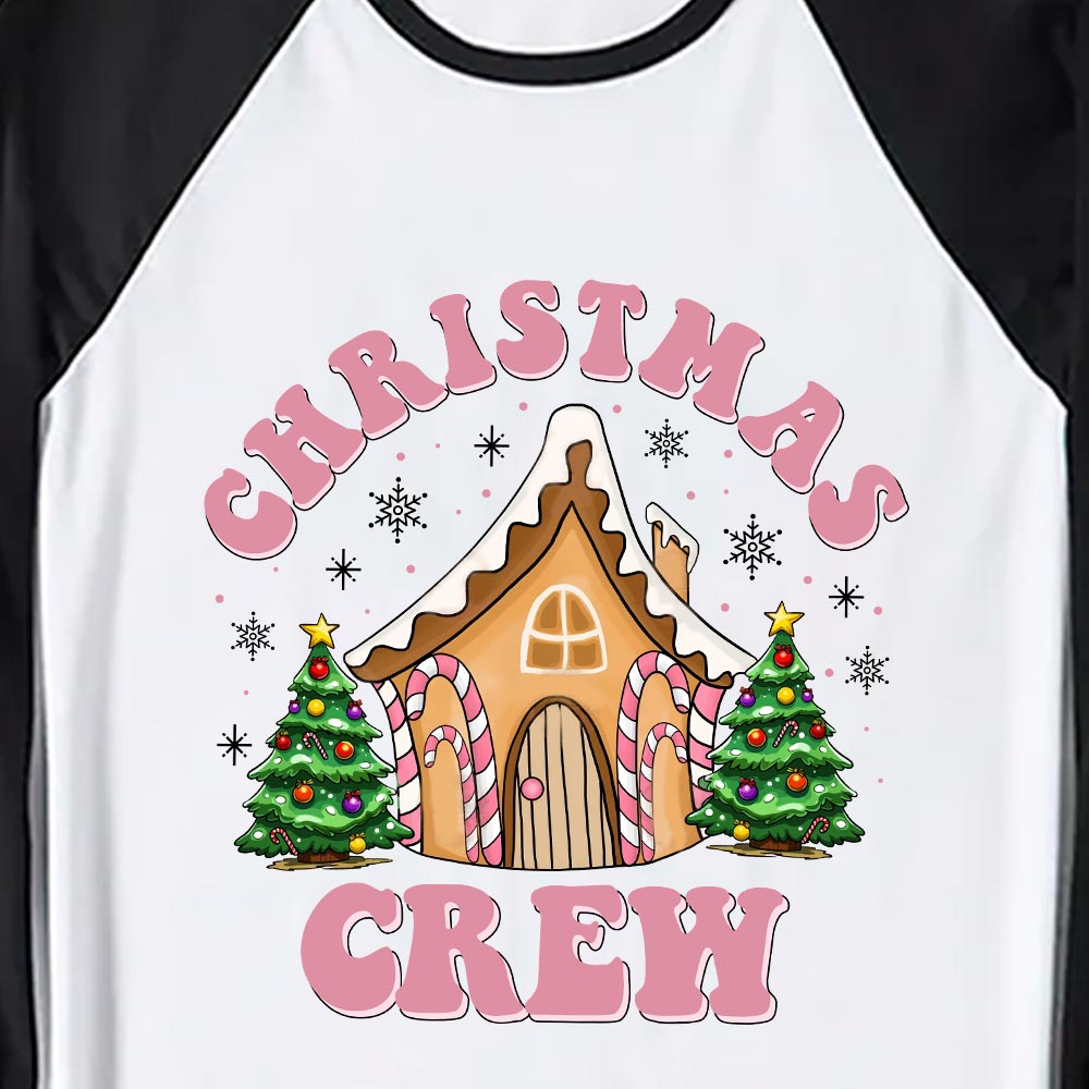 Gingerbread House Christmas Pajamas For Family Crew Gingerbread House Christmas Pajamas For Family Crew