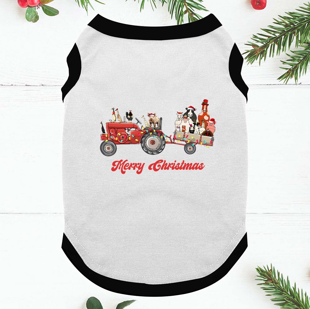 Unique Plaid Matching Xmas Pjs Farm Animals On Truck Unique Plaid Matching Xmas Pjs Farm Animals On Truck