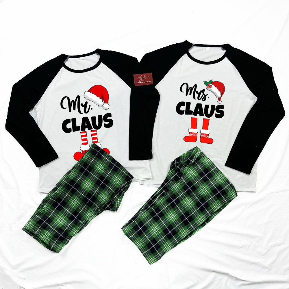 Mr And Mrs Claus Santa Christmas Jammies For Couples Mr And Mrs Claus Santa Christmas Jammies For Couples