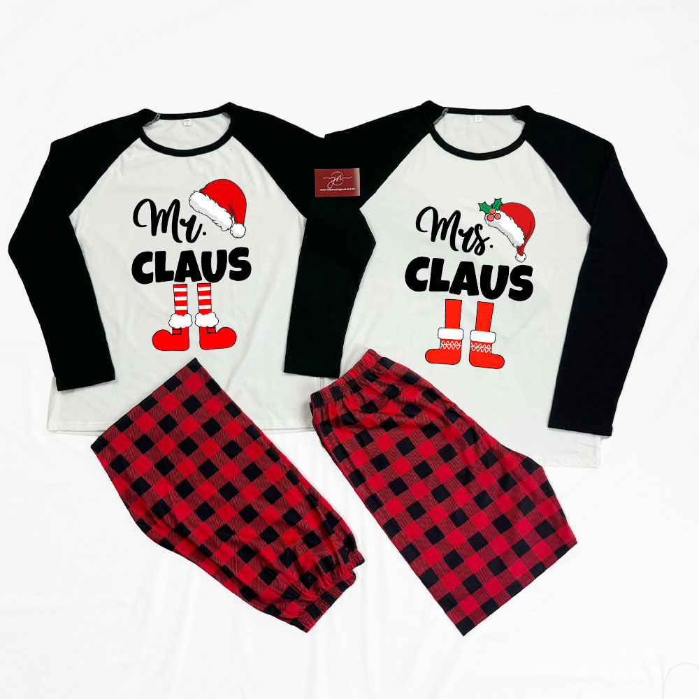 Mr And Mrs Claus Santa Christmas Jammies For Couples Mr And Mrs Claus Santa Christmas Jammies For Couples