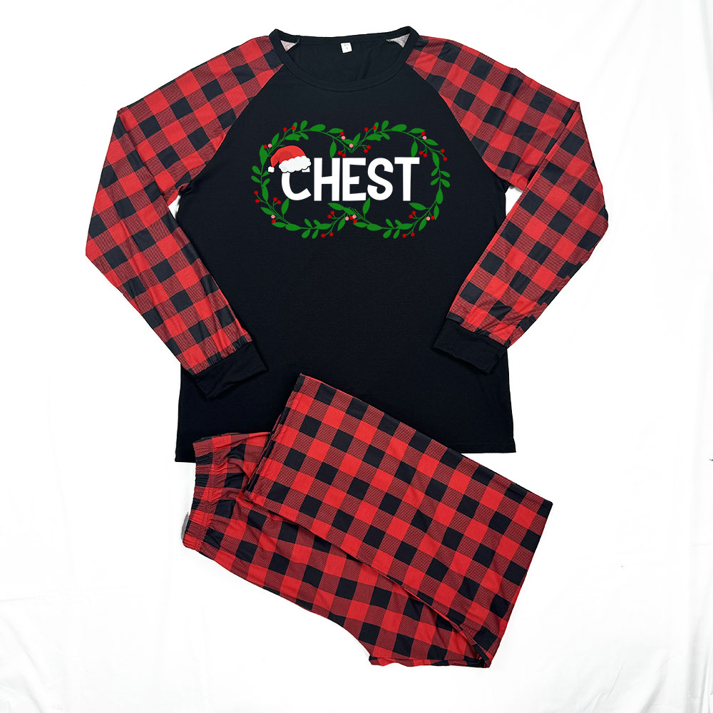 Chest And Nuts Couples Matching Xmas Pjs Chest And Nuts Couples Matching Xmas Pjs