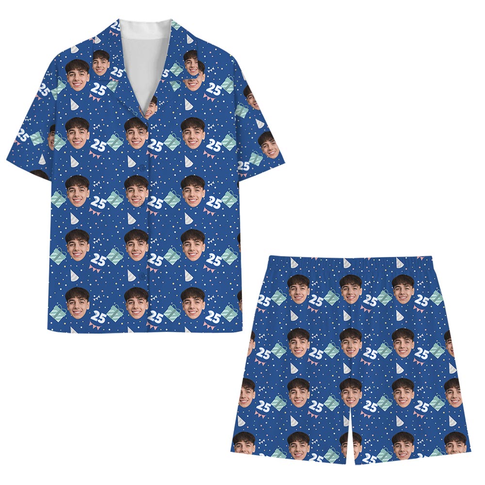 Personalized Face And Age Short Sleeve Pajamas Personalized Face And Age Short Sleeve Pajamas