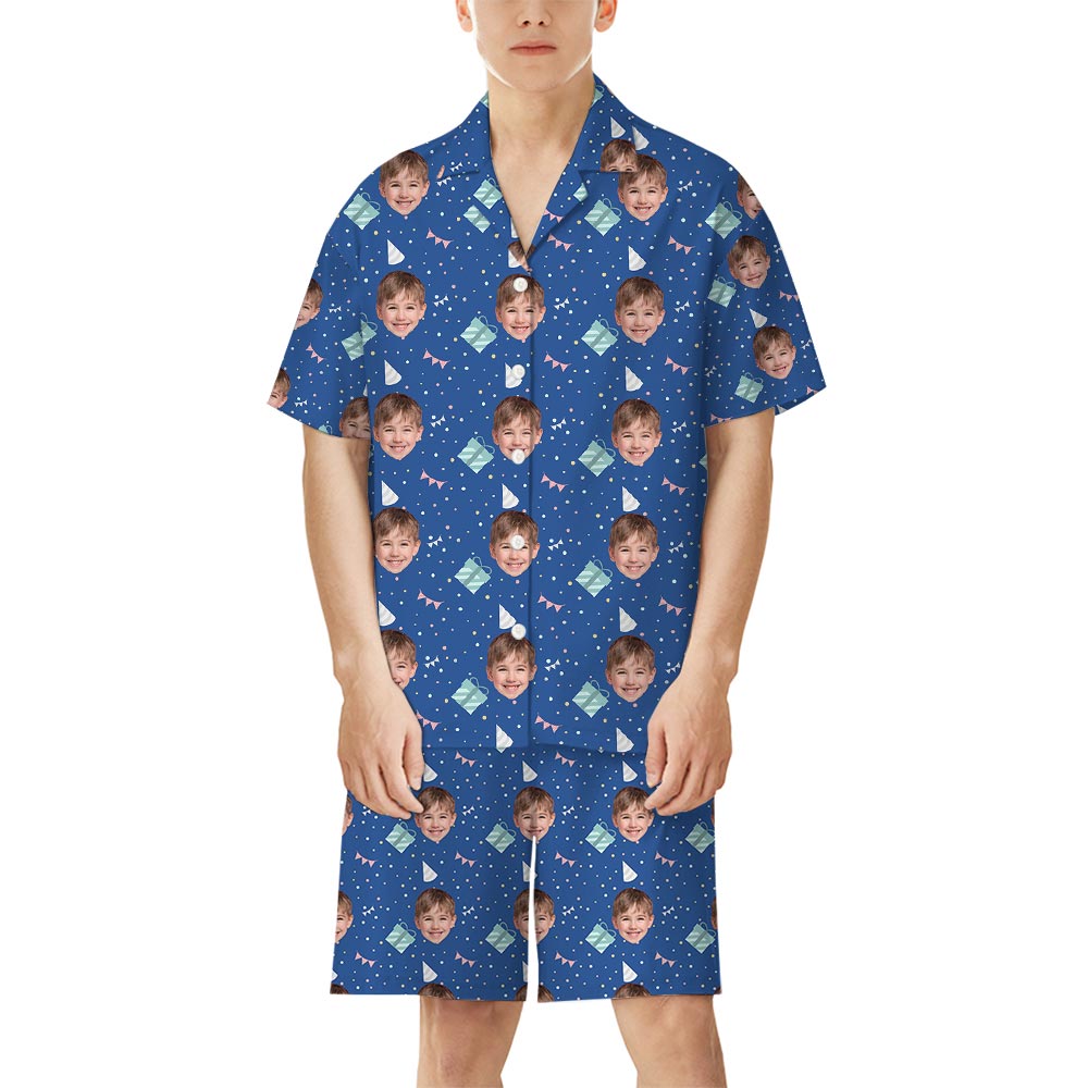 Short Birthday Custom Face Pajamas For Fun Short Birthday Custom Face Pajamas For Fun