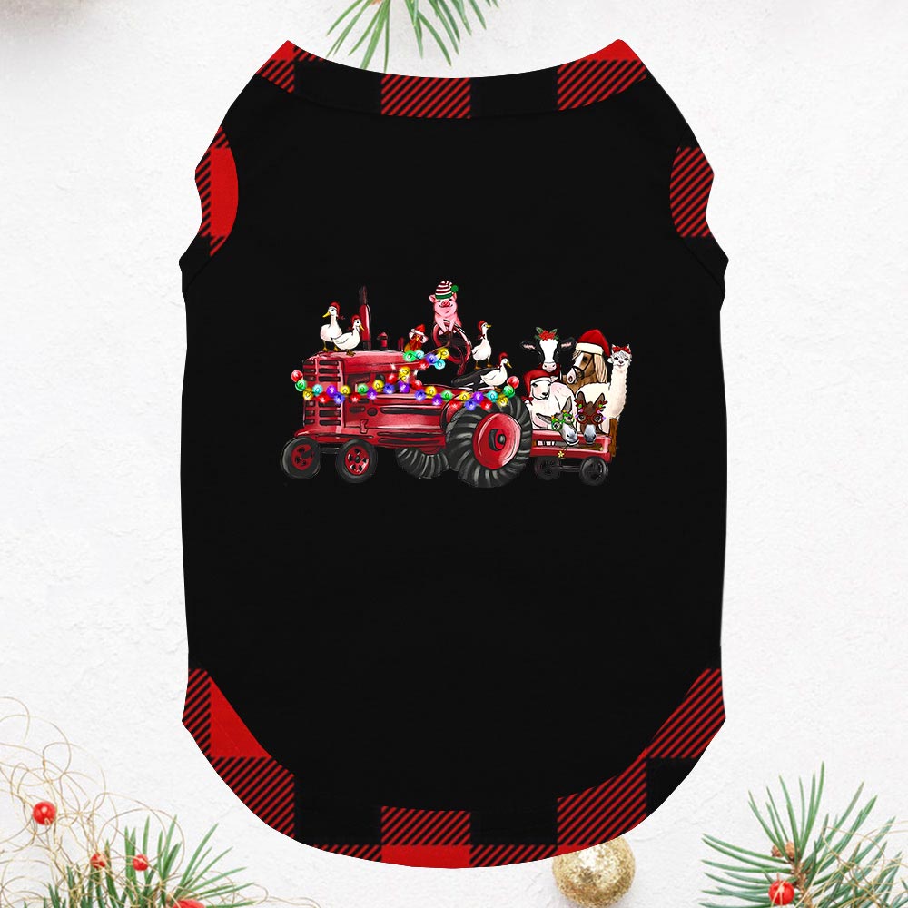 Cool Farm Animal Christmas Jammies Short Sleeves