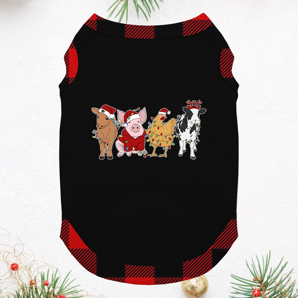 Cute Farm Animals Matching Pajamas Cow Pig Chicken Cute Farm Animals Matching Pajamas Cow Pig Chicken