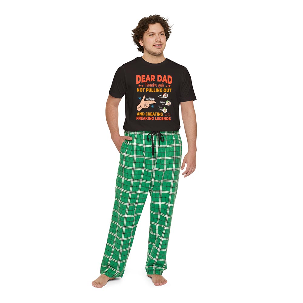 Funny Dear Dad Cotton Pajamas With Custom Face