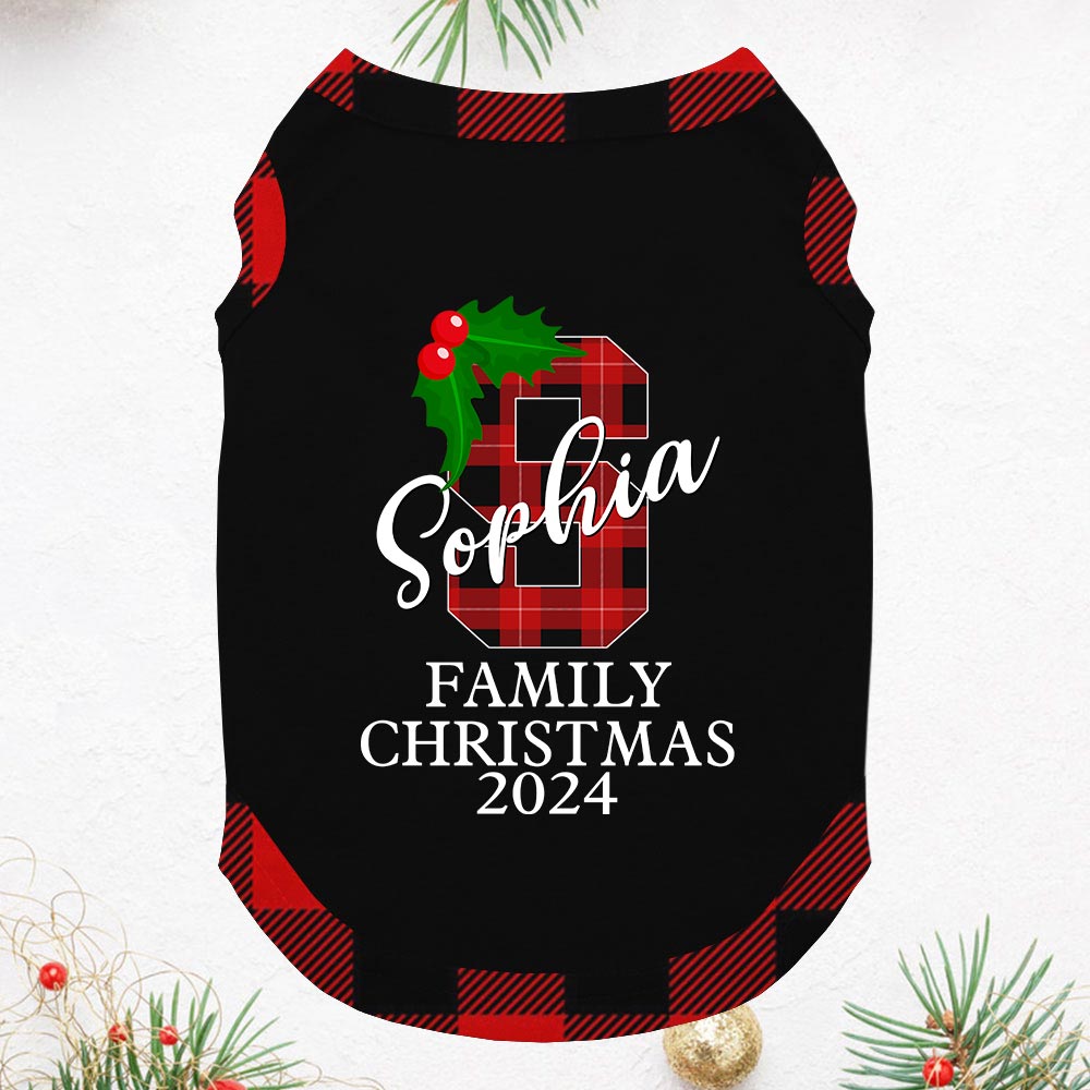 Personalized Short Sleeves Christmas Family Jammies 2024 Personalized Short Sleeves Christmas Family Jammies 2024