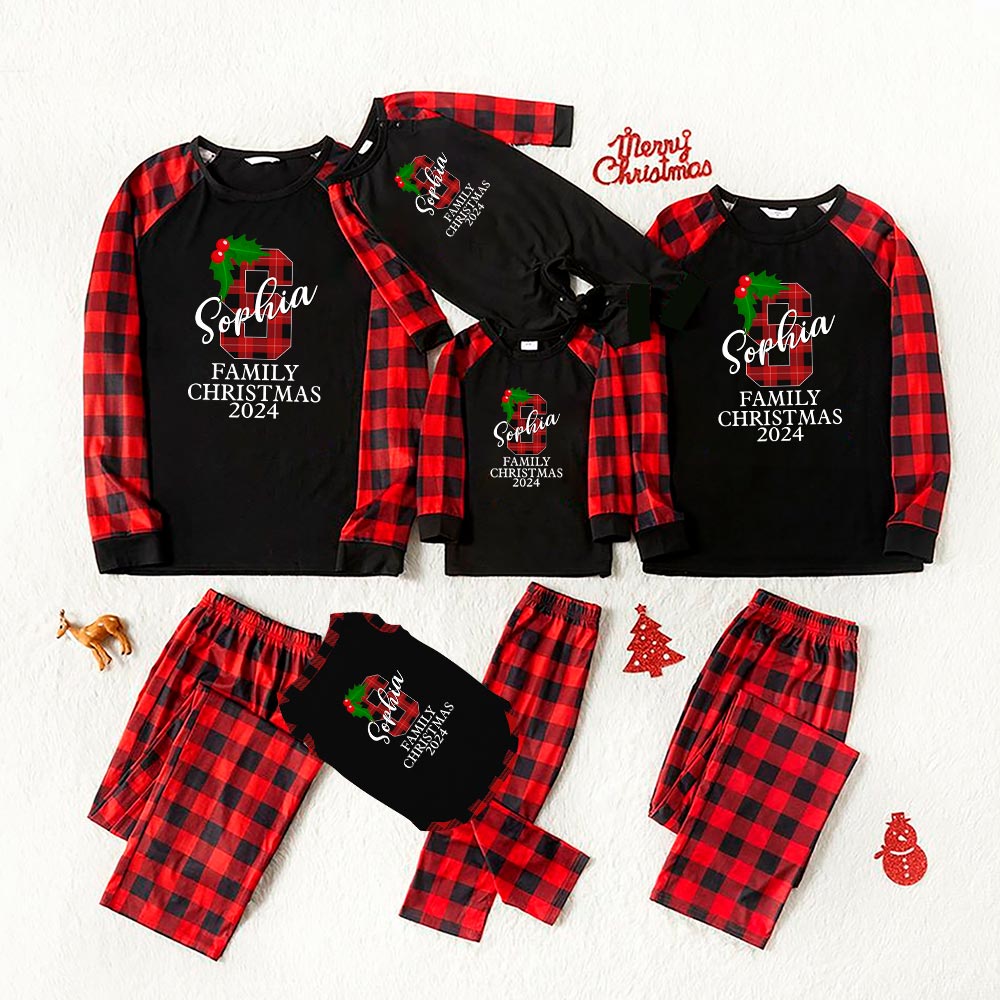 Plaid Family Christmas Pjs 2024 Custom Your Name 6 Styles Plaid Family Christmas Pjs 2024 Custom Your Name 6 Styles