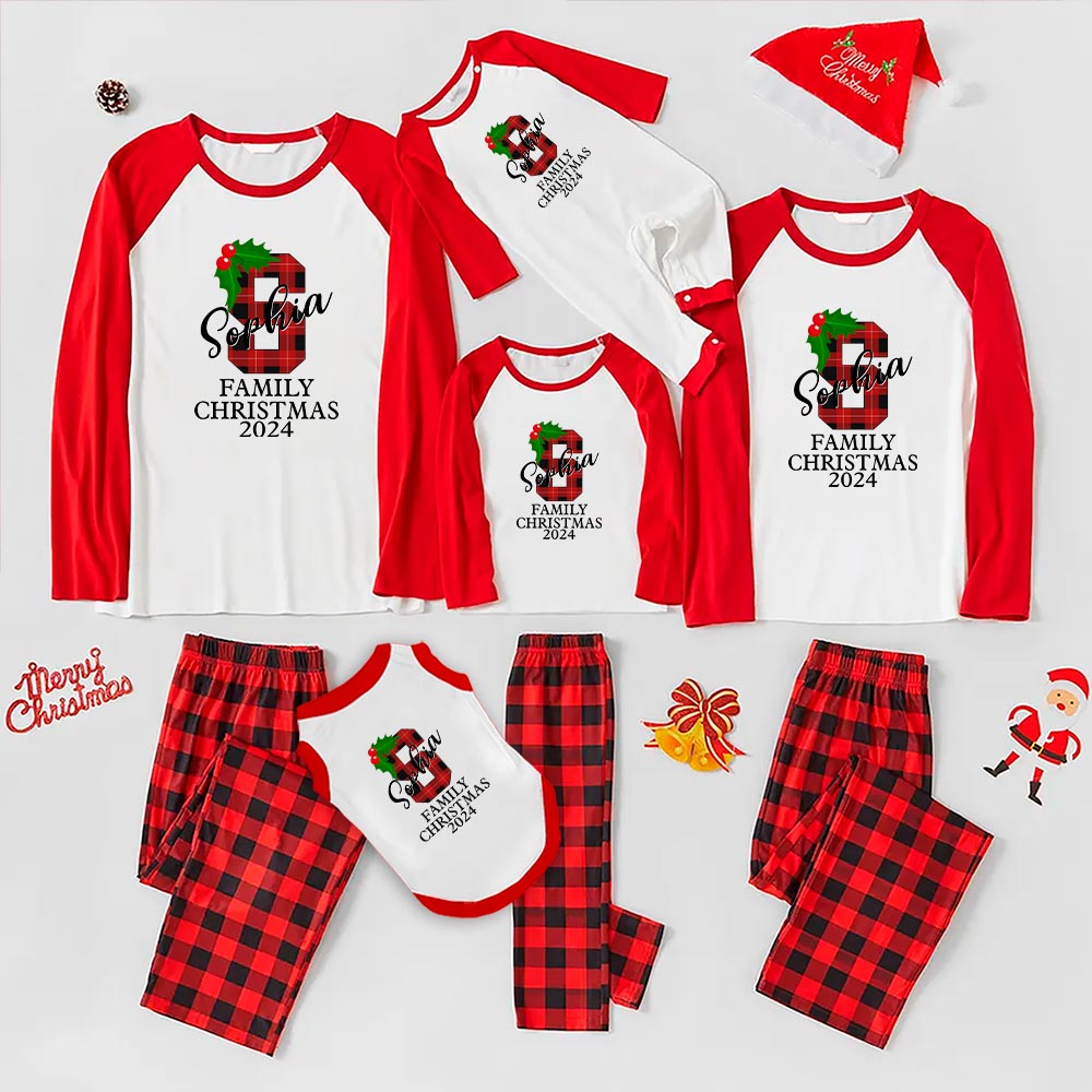 Plaid Family Christmas Pjs 2024 Custom Your Name 6 Styles Plaid Family Christmas Pjs 2024 Custom Your Name 6 Styles