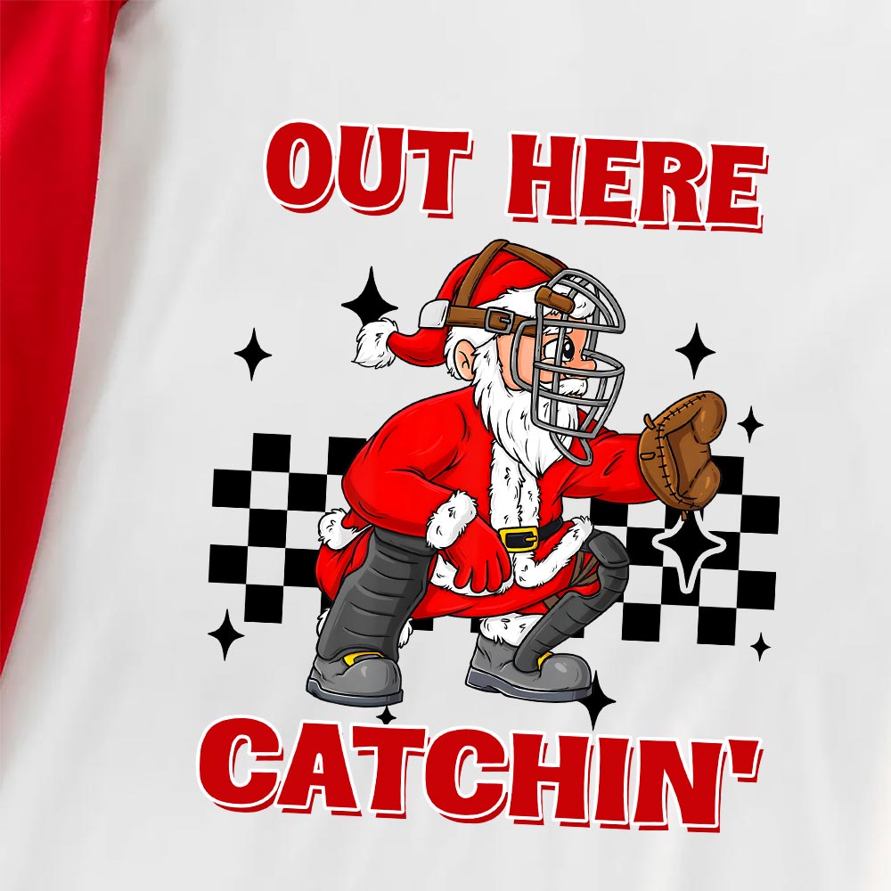 Baseball Catcher Matching Christmas Jammies 3 Styles Baseball Catcher Matching Christmas Jammies 3 Styles