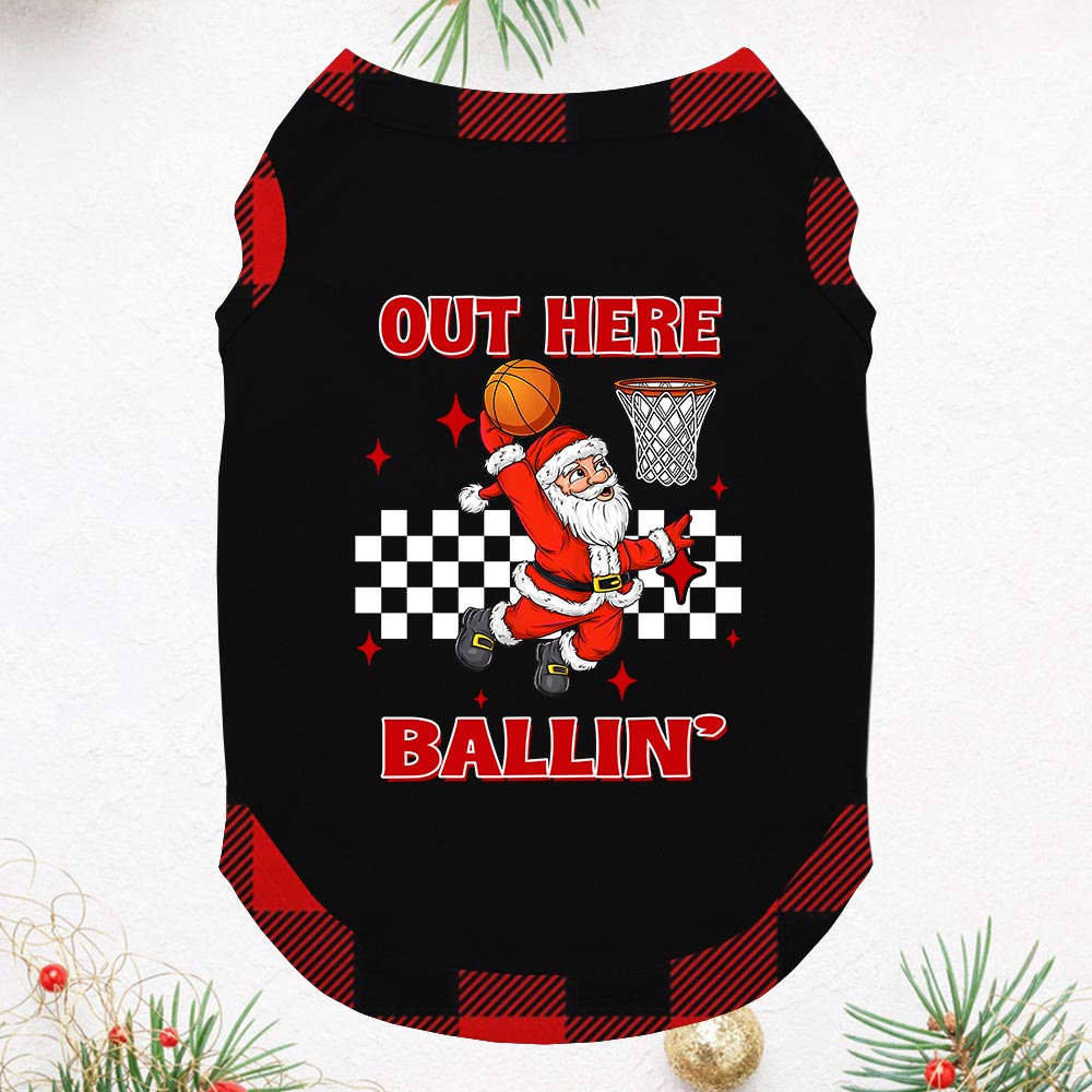 Festive Basketball Lovers Christmas Pajama Sets Festive Basketball Lovers Christmas Pajama Sets