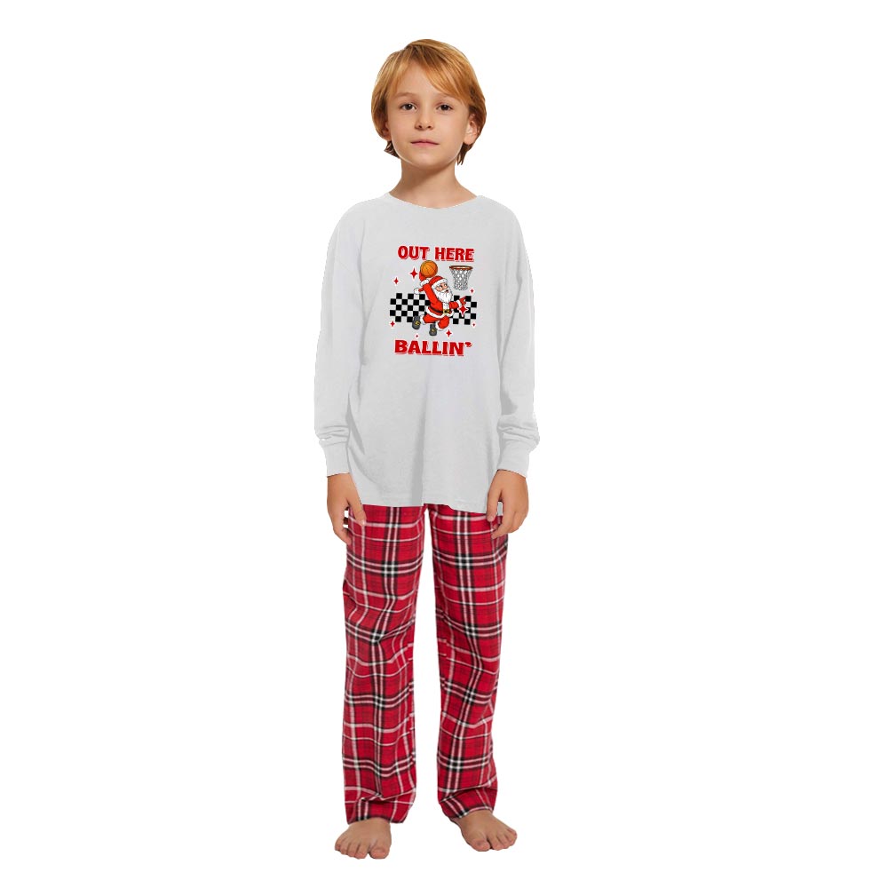 Unique 100% Cotton Xmas Pajamas For Basketball Player