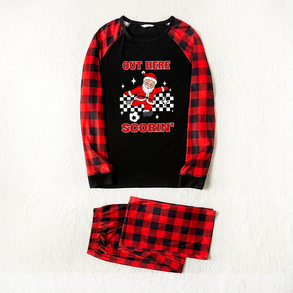 Soccer Player Santa Christmas Pjs 6 Styles Soccer Player Santa Christmas Pjs 6 Styles