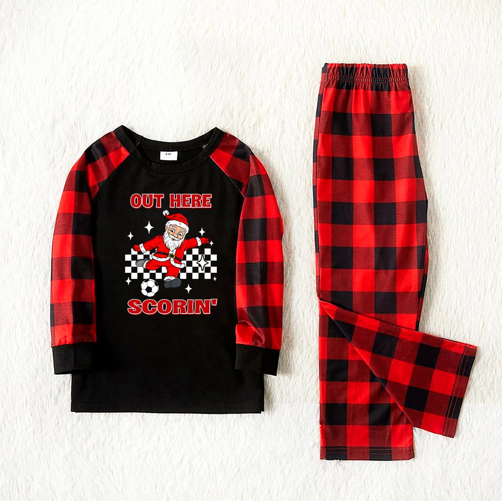 Soccer Player Santa Christmas Pjs 6 Styles Soccer Player Santa Christmas Pjs 6 Styles