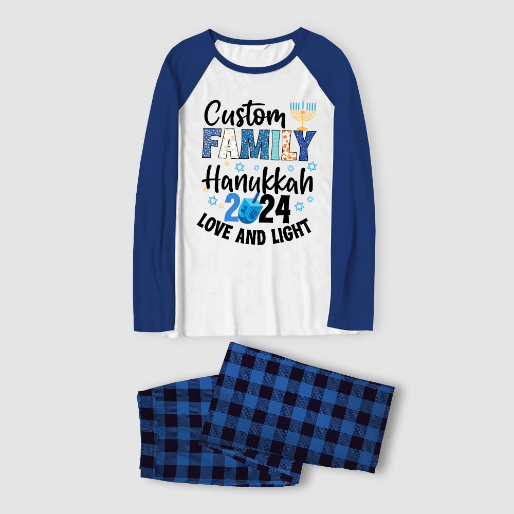 Custom Family Name Matching Hanukkah Sleepwear Custom Family Name Matching Hanukkah Sleepwear