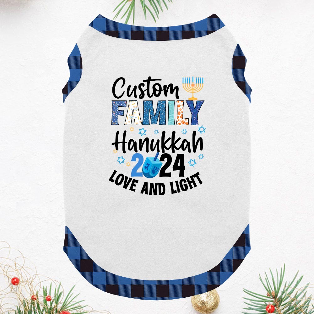Custom Family Name Matching Hanukkah Sleepwear Custom Family Name Matching Hanukkah Sleepwear