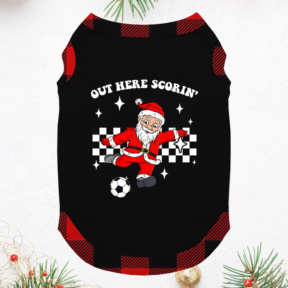 Unique Football Player Santa Pajamas Plaid Unique Football Player Santa Pajamas Plaid