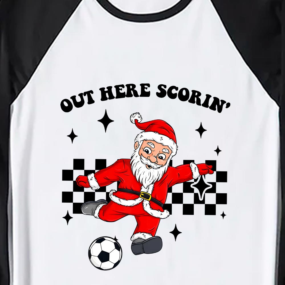 Funny Santa Football Player Christmas Pajamas Funny Santa Football Player Christmas Pajamas