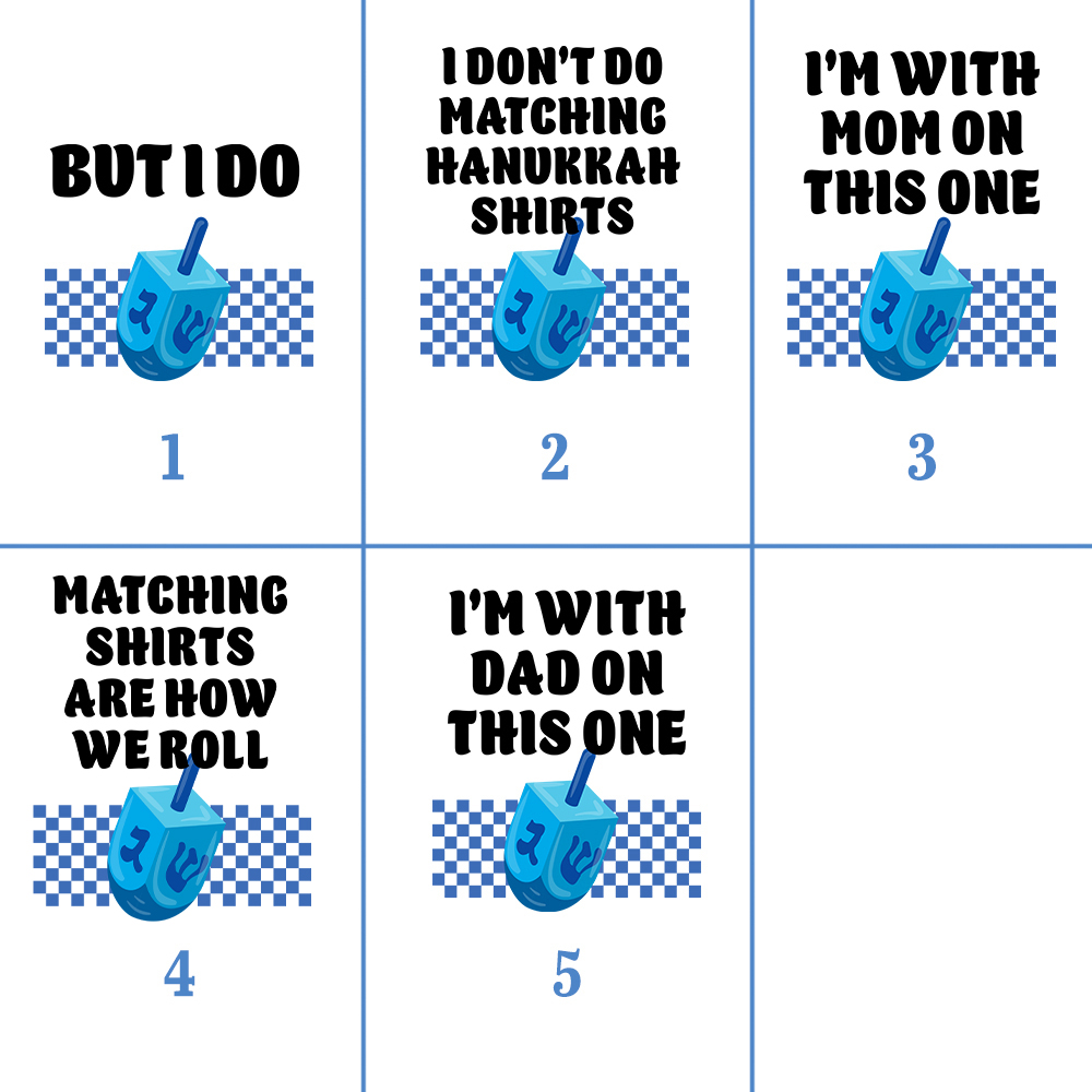 Personalized Matching Hanukkah Family Pajamas Sets Personalized Matching Hanukkah Family Pajamas Sets