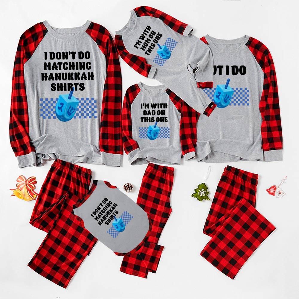 Personalized Matching Hanukkah Family Pajamas Sets Personalized Matching Hanukkah Family Pajamas Sets