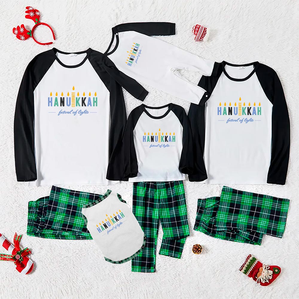 Festival Of Lights Family Pajama Sets For Hanukkah Festival Of Lights Family Pajama Sets For Hanukkah