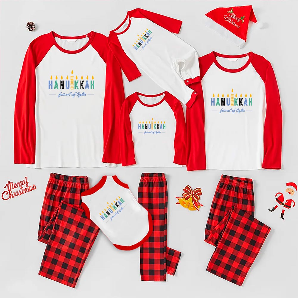 Festival Of Lights Family Pajama Sets For Hanukkah Festival Of Lights Family Pajama Sets For Hanukkah