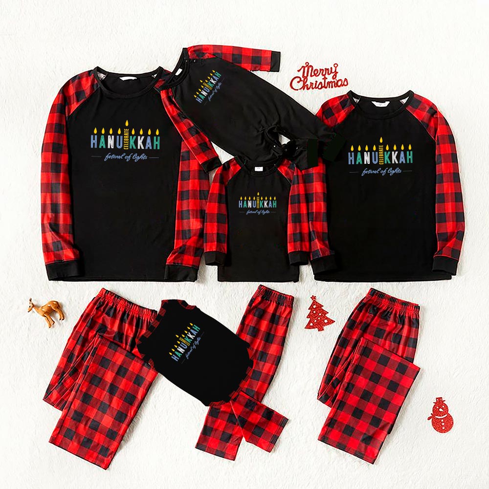 Festival Of Lights Family Pajama Sets For Hanukkah Festival Of Lights Family Pajama Sets For Hanukkah